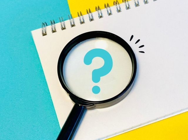 ハテナと虫眼鏡