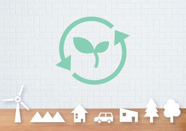 リサイクルを表す円形状の矢印